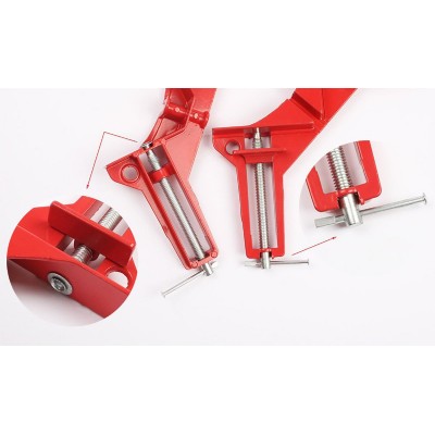 POWERTECH γωνιακός σφιγκτήρας 90° TOOL-0024, 100mm, κόκκινος POWERTECH γωνιακός σφιγκτήρας 90° TOOL-0024, 100mm, κόκκινος