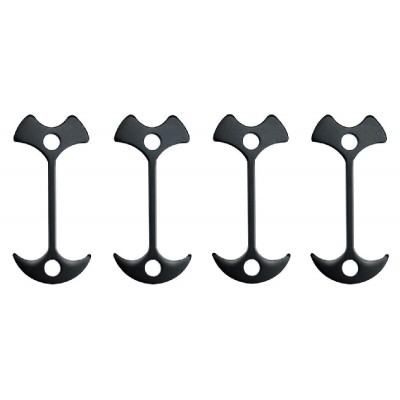 POWERTECH πασαλάκια σκηνής για ξύλινο δάπεδο TOOL-0071, μαύρο, 4τμχ POWERTECH πασαλάκια σκηνής για ξύλινο δάπεδο TOOL-0071, μαύρο, 4τμχ