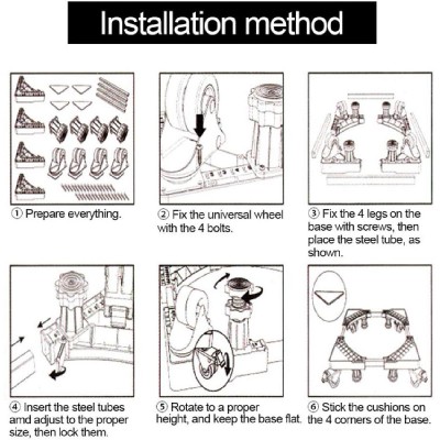 Βάση λευκών συσκευών TOOL-0072, με ρόδες, ρυθμιζόμενη, max 400kg, γκρι Βάση λευκών συσκευών TOOL-0072, με ρόδες, ρυθμιζόμενη, max 400kg, γκρι