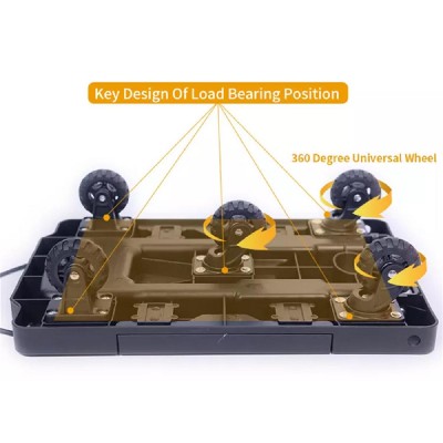 Καρότσι μεταφοράς φορτίων TOOL-0075, πτυσσόμενο, έως 120kg, μαύρο Καρότσι μεταφοράς φορτίων TOOL-0075, πτυσσόμενο, έως 120kg, μαύρο