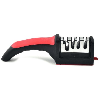 Ακονιστήρι μαχαιριών TOOL-0080, 4 επιπέδων, μαύρο & κόκκινο Ακονιστήρι μαχαιριών TOOL-0080, 4 επιπέδων, μαύρο & κόκκινο