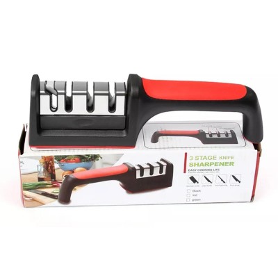 Ακονιστήρι μαχαιριών TOOL-0080, 4 επιπέδων, μαύρο & κόκκινο Ακονιστήρι μαχαιριών TOOL-0080, 4 επιπέδων, μαύρο & κόκκινο