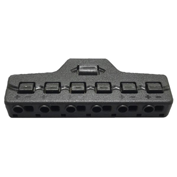 Splitter block TOOL-0095 για LED καλωδιοταινίες, 6-port, μαύρο Splitter block TOOL-0095 για LED καλωδιοταινίες, 6-port, μαύρο