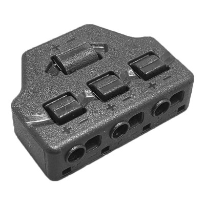 Splitter block TOOL-0096 για LED καλωδιοταινίες, 3-port, μαύρο Splitter block TOOL-0096 για LED καλωδιοταινίες, 3-port, μαύρο