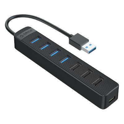 ORICO USB Hub TWC3-7A, 1x USB Type-C, 7x USB ports, μαύρο ORICO USB Hub TWC3-7A, 1x USB Type-C, 7x USB ports, μαύρο