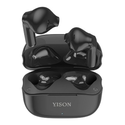 YISON earphones με θήκη φόρτισης TWS-T6, True Wireless, μαύρα YISON earphones με θήκη φόρτισης TWS-T6, True Wireless, μαύρα