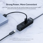 ORICO USB Hub TWU32-4A, 1x USB Type-C, 4x USB ports, μαύρο