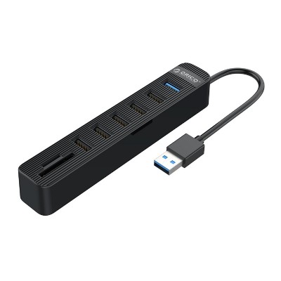 ORICO USB 3.0 hub TWU32-6AST, 6x USB ports, SD/TF ports, μαύρο ORICO USB 3.0 hub TWU32-6AST, 6x USB ports, SD/TF ports, μαύρο