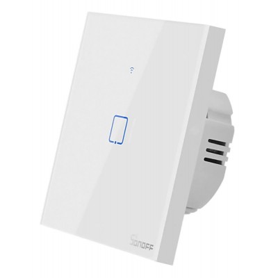 SONOFF smart διακόπτης ΤΧ-T2EU1C, αφής, μονός, λευκός SONOFF smart διακόπτης ΤΧ-T2EU1C, αφής, μονός, λευκός