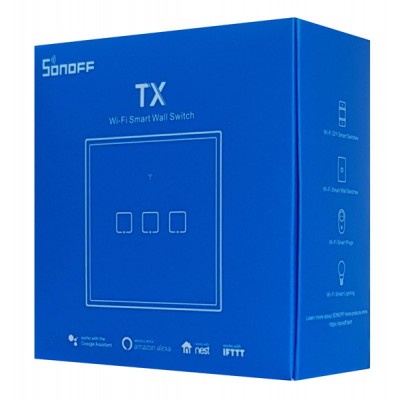 SONOFF smart διακόπτης ΤΧ-T2EU3C, αφής, τριπλός, λευκός SONOFF smart διακόπτης ΤΧ-T2EU3C, αφής, τριπλός, λευκός