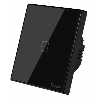 SONOFF smart διακόπτης ΤΧ-T3EU1C, αφής, μονός, μαύρος SONOFF smart διακόπτης ΤΧ-T3EU1C, αφής, μονός, μαύρος
