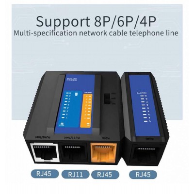 ORICO tester καλωδίων TXJ004, δικτύου 4P/8P & τηλεφώνου 2P/4P/6P ORICO tester καλωδίων TXJ004, δικτύου 4P/8P & τηλεφώνου 2P/4P/6P