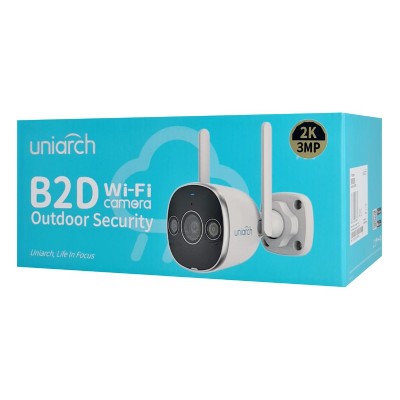 UNIARCH smart κάμερα UHO-B2D-M3F3D, 3MP, WiFi, SD, IP67 UNIARCH smart κάμερα UHO-B2D-M3F3D, 3MP, WiFi, SD, IP67