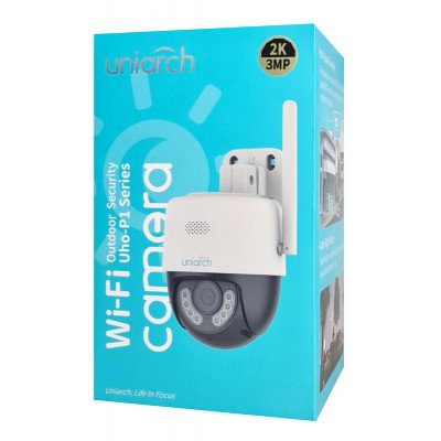 UNIARCH smart κάμερα UHO-P1A-M3F4D, 3MP, WiFi, PTZ, SD UNIARCH smart κάμερα UHO-P1A-M3F4D, 3MP, WiFi, PTZ, SD