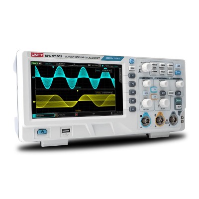UNI-T ψηφιακός παλμογράφος πάγκου UPO1202CS, 2 καναλιών, 200MHz UNI-T ψηφιακός παλμογράφος πάγκου UPO1202CS, 2 καναλιών, 200MHz