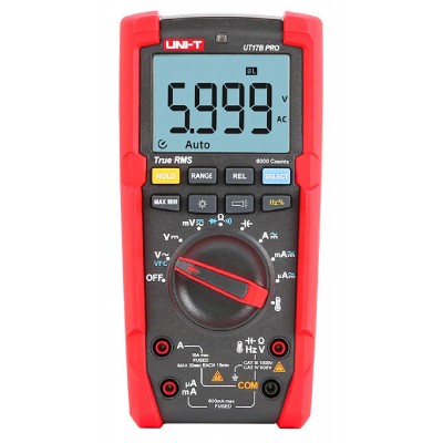 UNI-T ψηφιακό πολύμετρο UT17B-PRO, 1000V AC/DC, VFC, True RMS UNI-T ψηφιακό πολύμετρο UT17B-PRO, 1000V AC/DC, VFC, True RMS