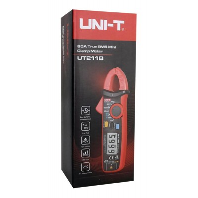UNI-T μίνι ψηφιακή αμπεροτσιμπίδα UT211B, 60A AC/DC, NCV, True RMS UNI-T μίνι ψηφιακή αμπεροτσιμπίδα UT211B, 60A AC/DC, NCV, True RMS