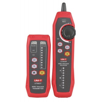 UNI-T tester καλωδίων δικτύου UT683KIT, RJ45/RJ11 UNI-T tester καλωδίων δικτύου UT683KIT, RJ45/RJ11