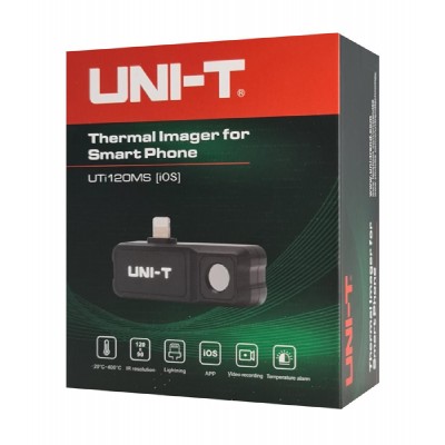 UNI-T συσκευή θερμικής απεικόνισης UTi120MS για iPhone, έως 400 °C UNI-T συσκευή θερμικής απεικόνισης UTi120MS για iPhone, έως 400 °C