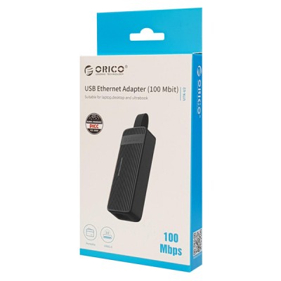 ORICO αντάπτορας USB 2.0 σε Ethernet UTK-U2, 100 Mbps, μαύρο ORICO αντάπτορας USB 2.0 σε Ethernet UTK-U2, 100 Mbps, μαύρο
