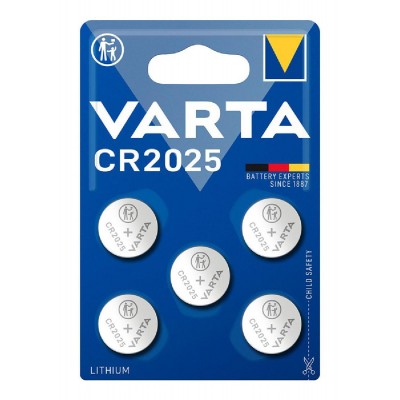 VARTA μπαταρία λιθίου CR2025, 3V, 5τμχ VARTA μπαταρία λιθίου CR2025, 3V, 5τμχ