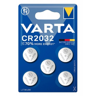 VARTA μπαταρία λιθίου CR2032, 3V, 5τμχ VARTA μπαταρία λιθίου CR2032, 3V, 5τμχ