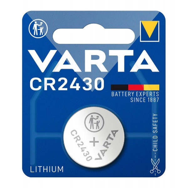 VARTA μπαταρία λιθίου CR2430, 3V, 1τμχ VARTA μπαταρία λιθίου CR2430, 3V, 1τμχ