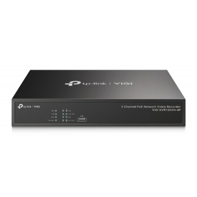 TP-LINK NVR καταγραφικό VIGI NVR1004H-4P, 8MP, 4 κανάλια PoE, Ver. 1.0 TP-LINK NVR καταγραφικό VIGI NVR1004H-4P, 8MP, 4 κανάλια PoE, Ver. 1.0