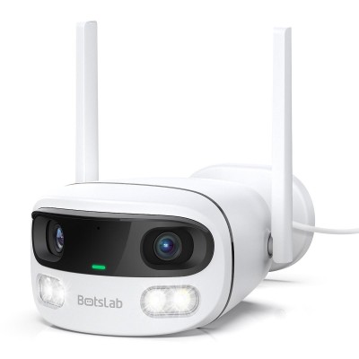 BOTSLAB smart κάμερα W302, 4MP/3K, dual lens, WiFi, SD, IP66 BOTSLAB smart κάμερα W302, 4MP/3K, dual lens, WiFi, SD, IP66