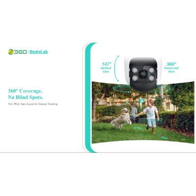 BOTSLAB smart κάμερα W312, 4MP/2.5K, WiFi & LAN, PTZ, SD, IP66 BOTSLAB smart κάμερα W312, 4MP/2.5K, WiFi & LAN, PTZ, SD, IP66