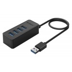 ORICO USB hub W5P-U3, 4x USB θύρες, 5Gbps, μαύρο