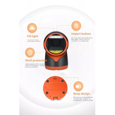 WINSON barcode scanner 1D & 2D WAI-5780, ενσύρματη σύνδεση USB, μαύρο WINSON barcode scanner 1D & 2D WAI-5780, ενσύρματη σύνδεση USB, μαύρο