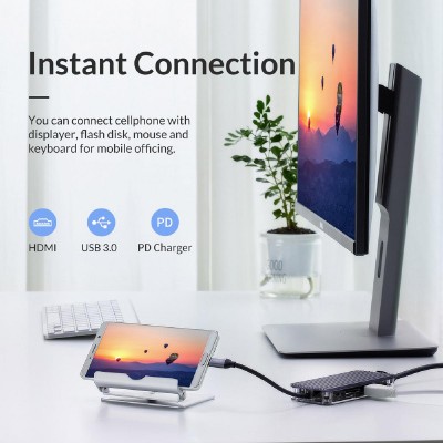 ORICO docking station WB-11P, USB Type-C, 11-ports, 100W, γκρι ORICO docking station WB-11P, USB Type-C, 11-ports, 100W, γκρι