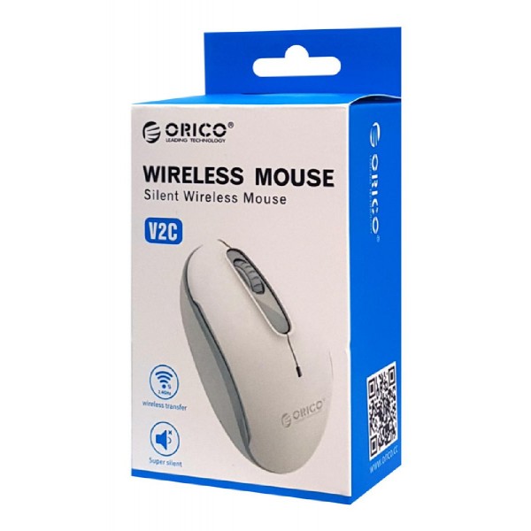 ORICO ασύρματο ποντίκι V2C, οπτικό, αθόρυβα πλήκτρα, 1600DPI, κόκκινο