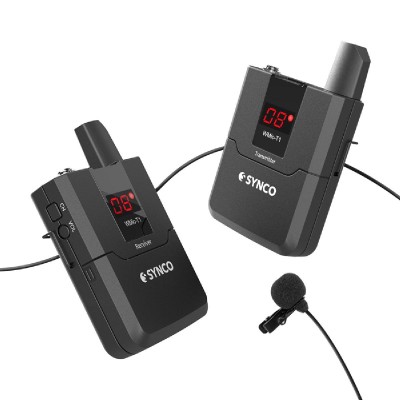 SYNCO ασύρματο μικρόφωνο Wmic-T1, ενσωματωμένο clip-on, UHF, γκρι SYNCO ασύρματο μικρόφωνο Wmic-T1, ενσωματωμένο clip-on, UHF, γκρι