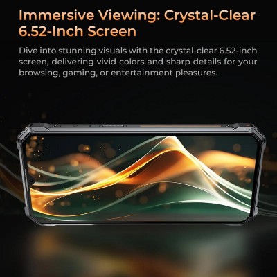 OUKITEL smartphone WP38, 6.52", 6/256GB, IP68/IP69K, 10600mAh, μαύρο OUKITEL smartphone WP38, 6.52", 6/256GB, IP68/IP69K, 10600mAh, μαύρο