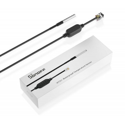 SONOFF καλώδιο με αισθητήρα θερμοκρασίας WTS01, αδιάβροχο, 1.5m, μαύρο SONOFF καλώδιο με αισθητήρα θερμοκρασίας WTS01, αδιάβροχο, 1.5m, μαύρο