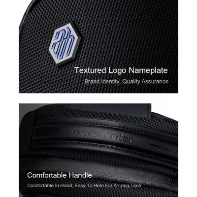 ARCTIC HUNTER τσάντα Crossbody XB00678, 2.4L, μαύρη ARCTIC HUNTER τσάντα Crossbody XB00678, 2.4L, μαύρη