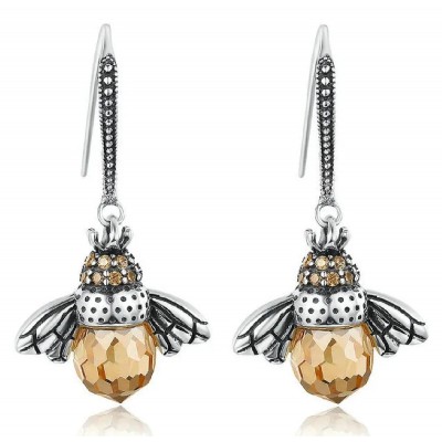 BAMOER σκουλαρίκια κρεμαστά YIE230-A, κυβική ζιρκόνια, ασήμι 925, ασημί BAMOER σκουλαρίκια κρεμαστά YIE230-A, κυβική ζιρκόνια, ασήμι 925, ασημί