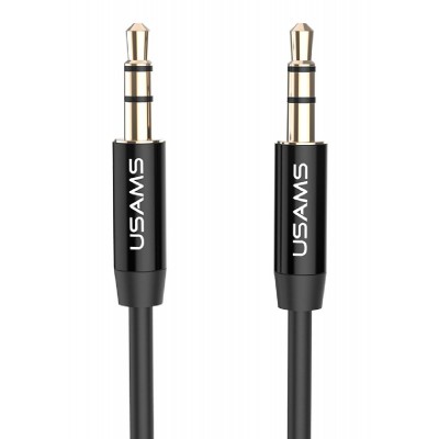 USAMS καλώδιο ήχου 3.5mm YP-01, AUX, 1m, μαύρο USAMS καλώδιο ήχου 3.5mm YP-01, AUX, 1m, μαύρο