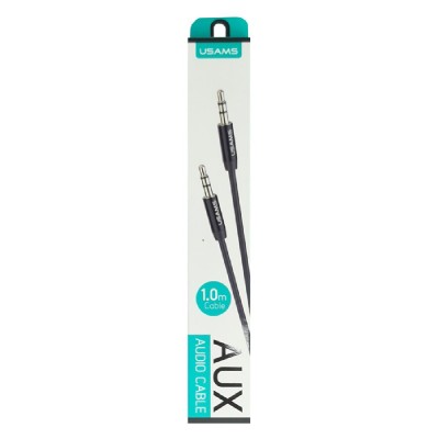 USAMS καλώδιο ήχου 3.5mm YP-01, AUX, 1m, μαύρο USAMS καλώδιο ήχου 3.5mm YP-01, AUX, 1m, μαύρο