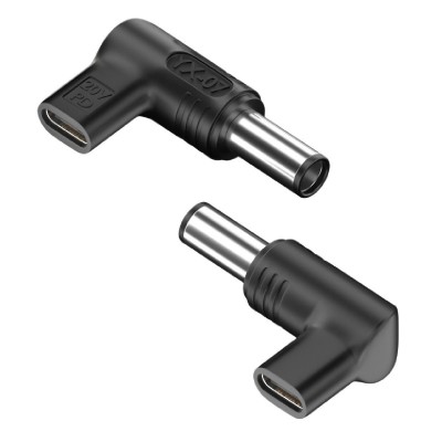 POWERTECH αντάπτορας τροφοδοσίας YX-07, USB-C σε HP 7.4x5mm, μαύρος POWERTECH αντάπτορας τροφοδοσίας YX-07, USB-C σε HP 7.4x5mm, μαύρος
