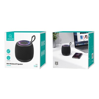 USAMS φορητό ηχείο US-YX014, 10W, Bluetooth, 1200mAh, μαύρο USAMS φορητό ηχείο US-YX014, 10W, Bluetooth, 1200mAh, μαύρο