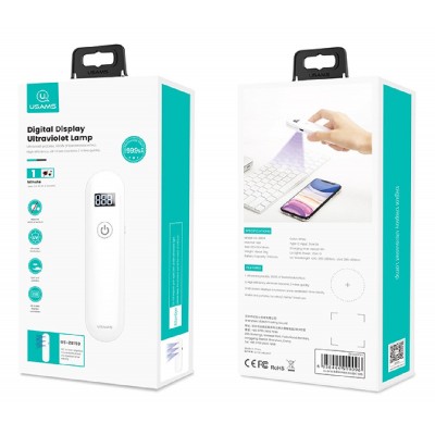 USAMS UV Αποστειρωτής ultra mini US-ZB159,με οθόνη & μπαταρία, λευκός USAMS UV Αποστειρωτής ultra mini US-ZB159,με οθόνη & μπαταρία, λευκός
