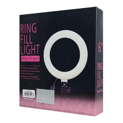 Φωτιστικό δαχτυλίδι LED ZD67B με μίνι τρίποδα, Φ 16cm, 12W Φωτιστικό δαχτυλίδι LED ZD67B με μίνι τρίποδα, Φ 16cm, 12W