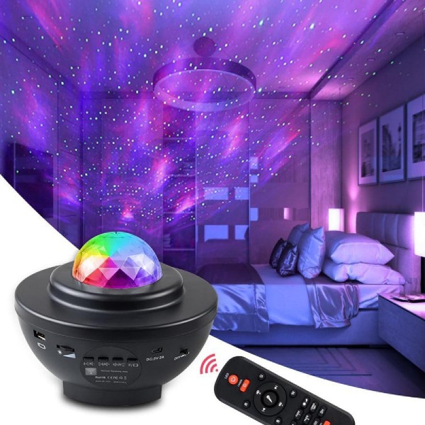 LED επιτραπέζιο φωτιστικό ZS49 με προβολέα & ηχείο, Bluetooth, μαύρο LED επιτραπέζιο φωτιστικό ZS49 με προβολέα & ηχείο, Bluetooth, μαύρο