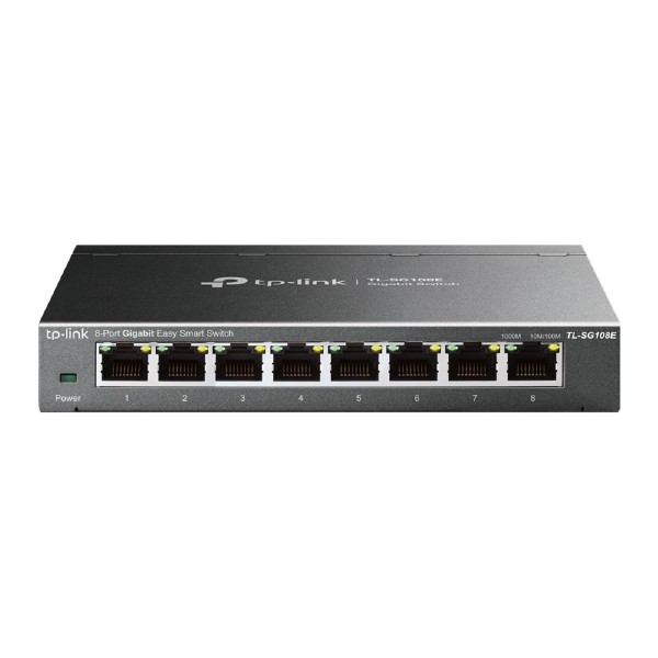 TP-LINK SWITCH TL-SG108E, 8 PORT, 10/100/100 MBPS