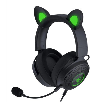 Razer KRAKEN KITTY V2 PRO - Black - RGB - USB 7.1 Gaming Headset - Kitty, Bear, Bunny Ears Razer KRAKEN KITTY V2 PRO - Black - RGB - USB 7.1 Gaming Headset - Kitty, Bear, Bunny Ears