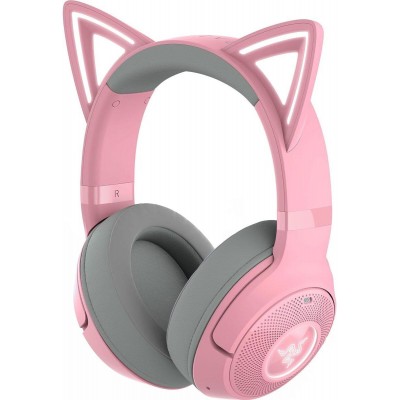 Razer KRAKEN KITTY V2 BT - Quartz - RGB - 7.1 Gaming Headset - Kitty Ears - Bluetooth 5.2 Razer KRAKEN KITTY V2 BT - Quartz - RGB - 7.1 Gaming Headset - Kitty Ears - Bluetooth 5.2