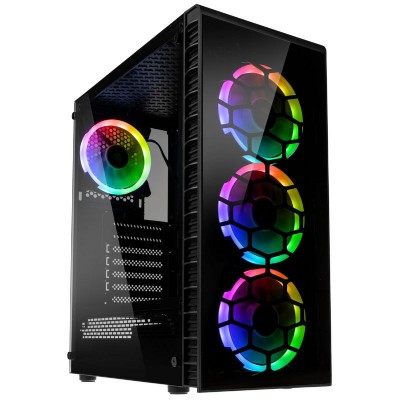Kolink Observatory Lite RGB Midi-Tower - Tempered Glass - Black Kolink Observatory Lite RGB Midi-Tower - Tempered Glass - Black
